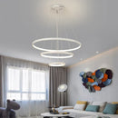 Axyaa Modern Ring Chandelier for Dining, Living, Bedroom - LED Pendant Lighting