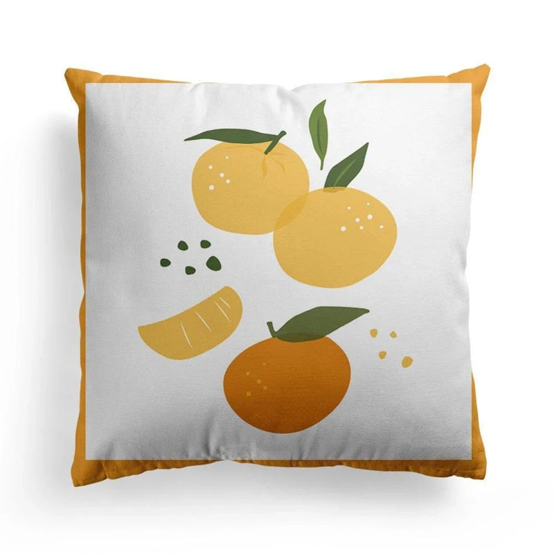 Axyaa Fresh Fruit Square Cushion Cover – Sofa and Home Decor Pillow Case