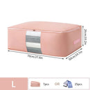Axyaa Clothes Storage Bag: Quilt Organizer Box with Handle - Home Pillow Blanket Wardrobe Organizer