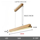 Axyaa Modern Solid Wood LED Chandelier for Dining Kitchen Living Room