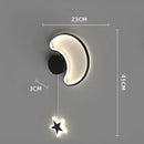 Axyaa Nordic LED Wall Lamp Cloud Star Moon Kids Bedroom Indoor Sconce