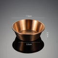 Axyaa Stainless Steel Seasoning Plate Round Salad Ketchup Saucer Dipping Cups