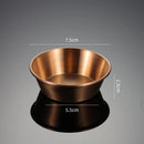 Axyaa Stainless Steel Seasoning Plate Round Salad Ketchup Saucer Dipping Cups