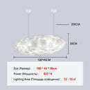 Axyaa Modern White Cloud Chandelier Pendant Light for Dining Room