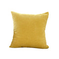 Axyaa Velvet Corduroy Pillow Cover 45x45cm: Super-Soft Striped Sofa Cushion for Romantic Home Decor