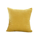 Axyaa Velvet Corduroy Pillow Cover 45x45cm: Super-Soft Striped Sofa Cushion for Romantic Home Decor