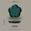 Axyaa Petal Dim Sum Dish - Luxury Small Cake Plate for Afternoon Tea