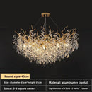 Axyaa Luxury Villa Crystal Pendant Chandelier.