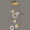 Axyaa Nordic Dining Room Pendant Light Chandelier for Indoor Living Room Lighting