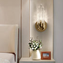 Axyaa French Crystal Wall Lamp for Living Room, Bedroom, and Corridor