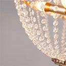 Axyaa Gold Finish Crystal Chandelier for Living Room, Dining Room, Bedroom