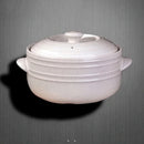 Axya Korean Style White Ceramic Casserole Round Gas Cooker Pot 2-6L Home Kitchen Cookware