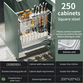 Axyaa Condiments Pull Basket - Aluminum Alloy Cabinet Organizer & Knife Holder