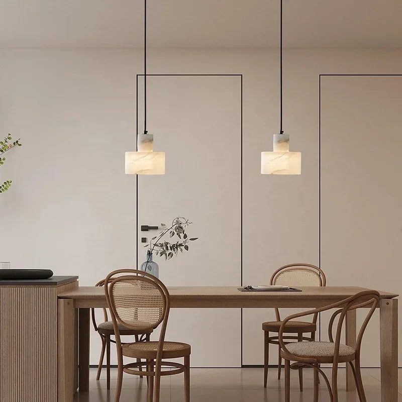 Marble Pendant Lamp for Modern Living Spaces - Axyaa Small Chandelier