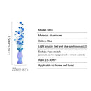 Axyaa Nordic Blue Floor Lamp: Modern LED Decorative Light for Living Room