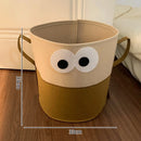 Axyaa Big Eye Laundry Basket: Foldable Hamper for Bathroom Storage & Kids' Toys