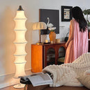 Axyaa Silk Nordic LED Floor Lamp: Minimalist Japanese Style for Home Decor & Bedroom