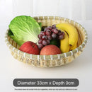 Axyaa Handmade Pastoral Fruit Snack Basket: Durable Storage with Exquisite Drainage