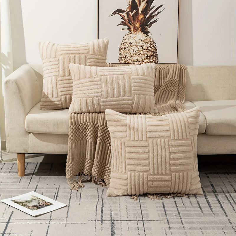 Geometric Square Pillow Cover 45x45cm by Axyaa - Decorative Home Decor