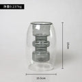 Axyaa Stained Glass Double Vase Hydroponic Flower Desktop Decoration