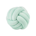 Axyaa Velvet Knot Ball Pillow: Round Handmade Decor Cushion