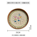 Axyaa Handmade Rattan Shell Tray for Home Decor and Serving