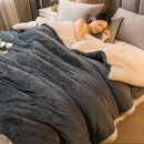 Axyaa Solid Color Fleece Winter Blanket - Super Soft Luxury Warm Adult Bedding