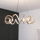 Axyaa Modern Rose Gold Pendant Lamp Chandelier for Dining Room Lighting