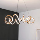 Axyaa Modern Rose Gold Pendant Chandeliers for Dining Room Ceiling Lighting