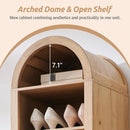 Axyaa Arched 8-Tier Shoe Cabinet with Adjustable Shelves