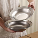 Axyaa Stainless Steel Spaghetti Plate & Fruit Salad Bowl - Kitchen Tools