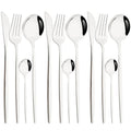 Axyaa 12-Piece Pink Gold Stainless Steel Cutlery Set