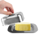 Axyaa Stainless Steel Butter Dish with Lid - Kitchen Storage Container