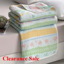 Axyaa Cotton 6-Layer Yarn Quilt - Soft and Cozy Gauze Blanket - Nap Blanket