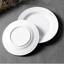 Axyaa Melamine Steak Trays Round Dinner Plates Western Food Dish Plate Dine Set