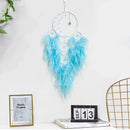 Axyaa Five-ring Tree of Life Dream Catcher with Natural Feathers