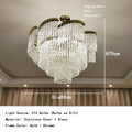 Axyaa Modern Luxury Chandelier for Living Room Ceiling, Gold Chrome Light Fixture