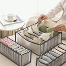 Axyaa Closet Organizer Set: Sock, Underwear, Jeans, Bra - 7/9/11 Compartments