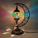 Axyaa Vintage Art Deco Mosaic Glass Table Lamp