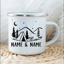Axyaa Enamel Campfire Mug Customized for Couples Forest Wedding Gifts