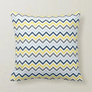 Axyaa Navy Blue Yellow Grey Floral Tribal Pattern Pillow Cover for Home Decor