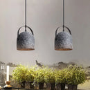 Axyaa Cement Pendant Chandelier with Switch Control, Modern Nordic Loft Style, E27 Base