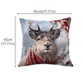 Axyaa Nordic Animal Cartoon Print Cushion Cover for Stylish Sofa Decor