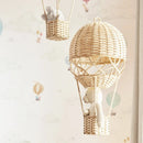 Axyaa Handwoven Rattan Hot Air Balloon Nordic Children's Room Decor & Early Education Accessory