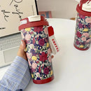 Axyaa Double Drinking Thermal Water Bottle, 500ML Stainless Steel Insulated Mug