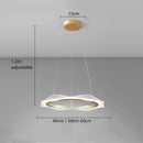 Axyaa Nordic LED Circular Pendant Lights for Modern Spaces