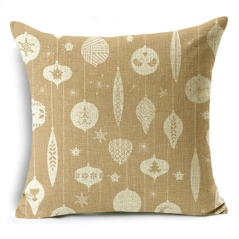 Axyaa Christmas Plant Series Pillow Covers - Festive Home Décor