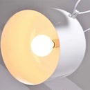 Axyaa Industrial Black & White Chandelier: Multi-Point Adjustable LED Pendant Light