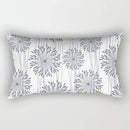 Axyaa Geometric Grey White Square Pillowcase for Home Decor and Living Room