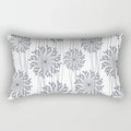 Axyaa Nordic Grey White Geometric Square Pillowcase for Home Decor